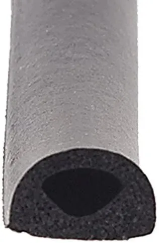 D Seal w/Tape Black - 1/2